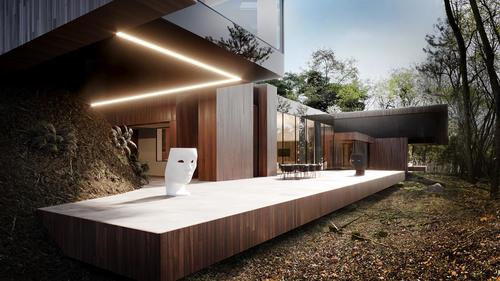 Architektura wpisana w naturę - wyjątkowy projekt domu w otoczeniu skał
